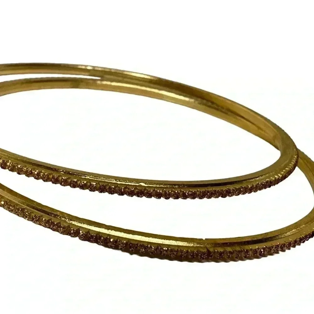 Multiple Gold Bangle Bracelets Random Assortment … - image 5